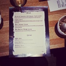 Special Menu for Book Release Party